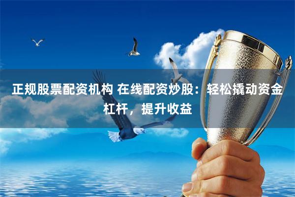 正规股票配资机构 在线配资炒股：轻松撬动资金杠杆，提升收益